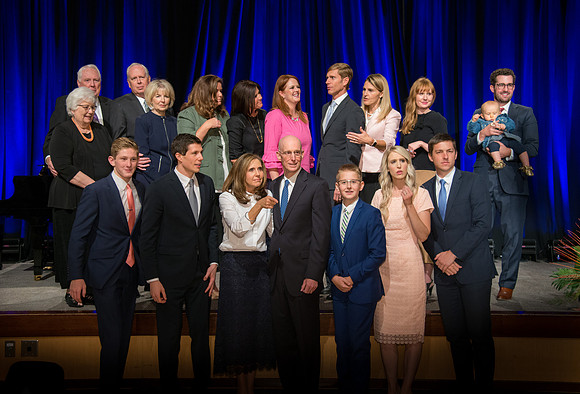 Eyring family, Inauguration Luncheon. Sept 19, 2017
