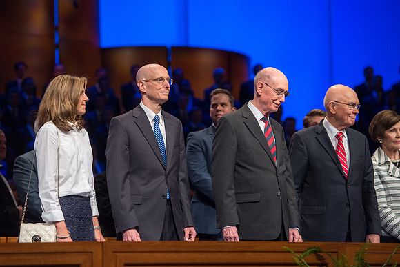 Kelly and Henry J Eying, President Henry B. Eyring and Elder and Sister Oaks, September 19, 2017