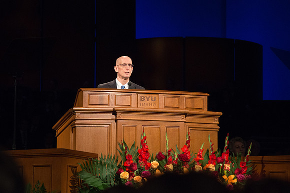 President Henry J. Eyring gives his Inaugural Address. September 19, 2017