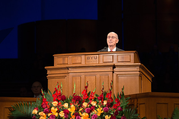 President Henry B. Eyring gives the concluding remarks. September 19, 2017