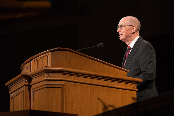 President Henry B. Eyring gives the concluding remarks. September 19, 2017