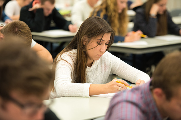 Todd Kelson teaches Biology students about Genetics and Molecular Biology.
