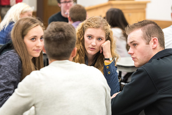 Todd Kelson teaches Biology students about Genetics and Molecular Biology.