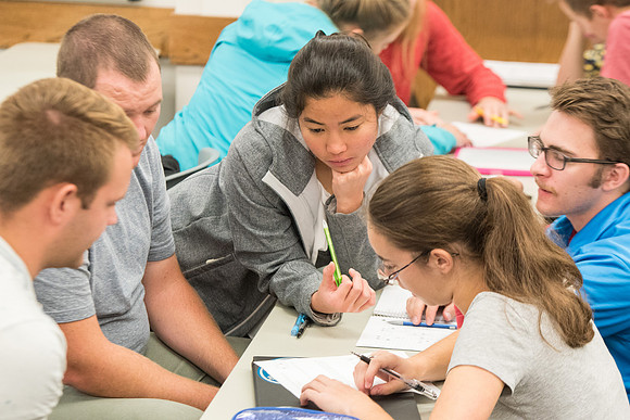Todd Kelson teaches Biology students about Genetics and Molecular Biology.