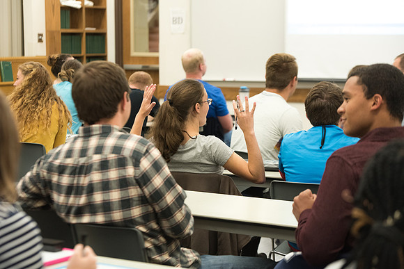 Todd Kelson teaches Biology students about Genetics and Molecular Biology.