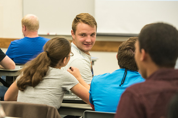 Todd Kelson teaches Biology students about Genetics and Molecular Biology.
