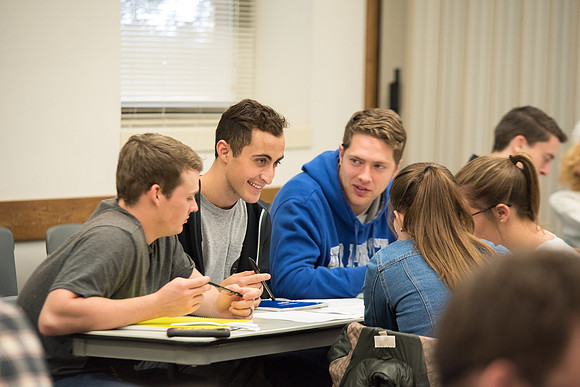 Todd Kelson teaches Biology students about Genetics and Molecular Biology.