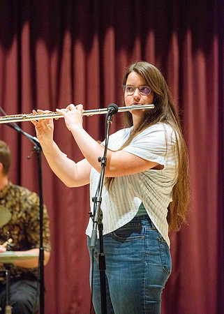 Performance of two jazz bands held at the Ensemble Hall.