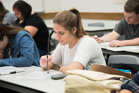 BYU-Idaho students at a Biology Class. Instructor Todd Kelson. Sept 2017