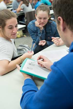 BYU-Idaho students at a Biology Class. Instructor Todd Kelson. Sept 2017
