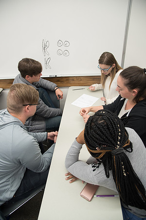 BYU-Idaho students at a Biology Class. Instructor Todd Kelson. Sept 2017