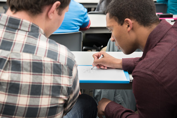 BYU-Idaho students at a Biology Class. Instructor Todd Kelson. Sept 2017