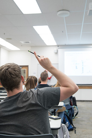 BYU-Idaho students at a Biology Class. Instructor Todd Kelson. Sept 2017