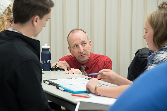 BYU-Idaho students at a Biology Class. Todd Kelson teaches about Genetics and Molecular Biology. Sept 2017