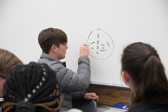 BYU-Idaho students at a Biology Class. Instructor Todd Kelson. Sept 2017