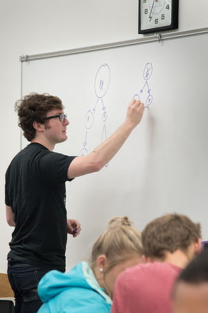 BYU-Idaho students at a Biology Class. Instructor Todd Kelson. Sept 2017