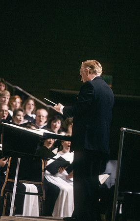 University Choir performing in the Barrus Concert Hall
