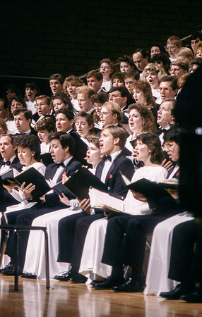 University Choir performing in the Barrus Concert Hall