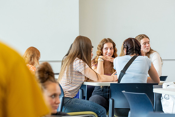 Freshman students at BYU-Idaho attend a lunch at the STC to commemrate their time at Freshman Connection.