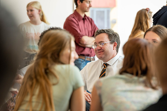 Freshman students at BYU-Idaho attend a lunch at the STC to commemrate their time at Freshman Connection.