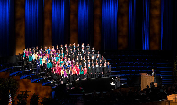 University Choir sings a musical selection during Commencement exercises. Photo by Leanna Davidson