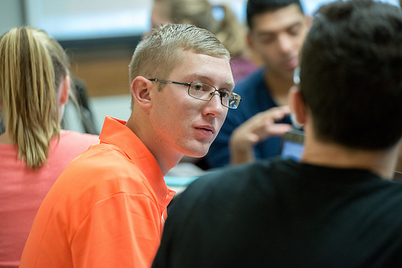 Mark Orchard teaches students how to be successful in College.