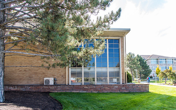 The north side of the Kirkham Building.
