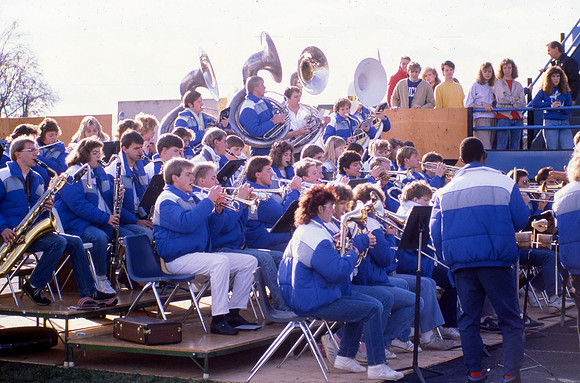 Pep Band perfomed at a Ricks college football game