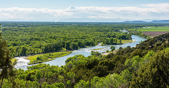 A beautifully developed trail on the South Fork of the Snake River just North of Heise, winds up the hillside to Cress Creek, aptly named for the water cress that grows so abundantly in the creek.