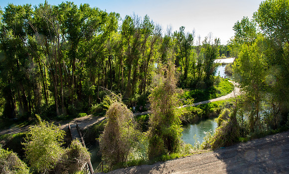 A beautifully developed trail on the South Fork of the Snake River just North of Heise, winds up the hillside to Cress Creek, aptly named for the water cress that grows so abundantly in the creek.
