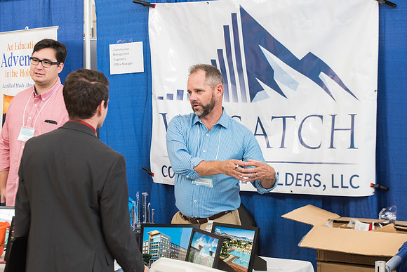Students are invited to go to the Career Fair, October 12, 2017 to meet with businesses and colleges for jobs and education after graduation.