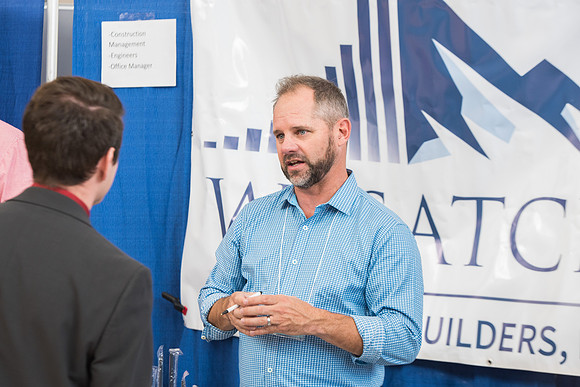 Students are invited to go to the Career Fair, October 12, 2017 to meet with businesses and colleges for jobs and education after graduation.