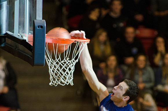 Hosted by Student Activities, the annual Slam Dunk Competition features a Student vs. Employee 3-on-3, 3-Point Shooting, and Slam Dunk Contests along with great entertainment between events.