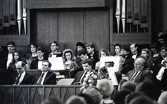 President John L. Clarke funeral