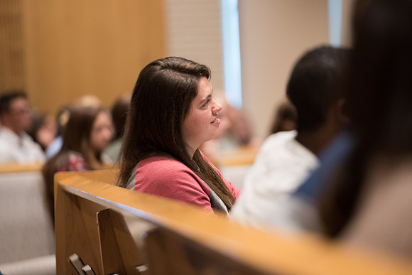 BYU-Idaho Students at the forum "Beyond the Major: How to Get the Most Out of College". Speaker Dr. Scott Sprenger, Dean of the Weber State University College of Arts & Humanities. Oct 2017