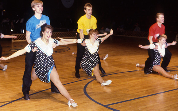 Ballroom dancers at centennial spectacular, Mar 1989