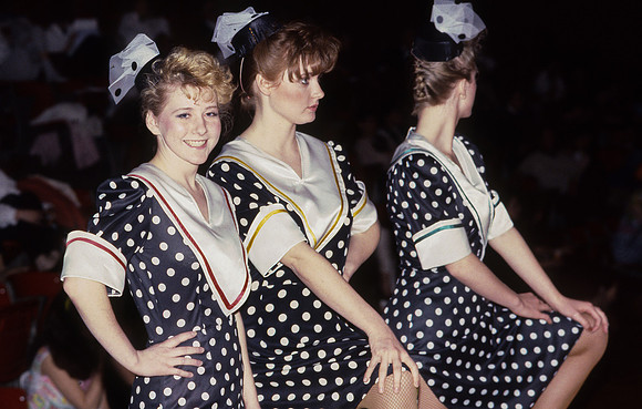 Ballroom dancers at centennial spectacular, Mar 1989