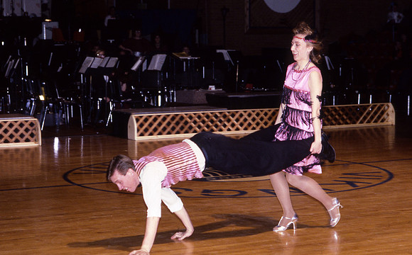 Ballroom dancers at centennial spectacular, Mar 1989