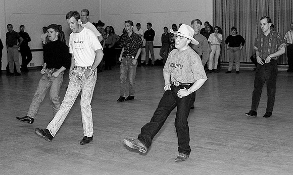 Country dancing club, Mar 1993