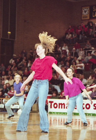 CDT dancers performing at basketball halftime, Jan 13th 2000