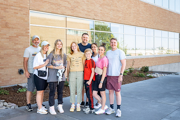 General scenes, families, and students on campus happening during Get Connected.