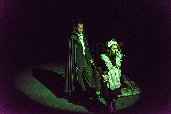 The BYU-I Theater Department presents Dracula, a play in the Black Box Theater.