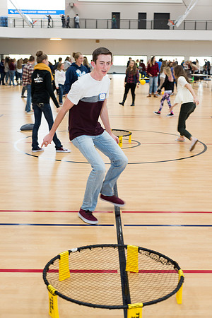 High School students attend the Department Fair in the I-Center. 2017