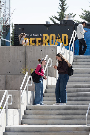 Students on campus - Apr 2025