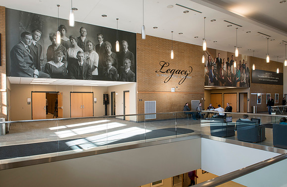 Legacy Hall in the Manwaring Center received some additional art work creating a lasting tribute to the ongoing Sprit of Ricks here at BYU-Idaho.  Two new show cases were added to Legacy Hall to pay t