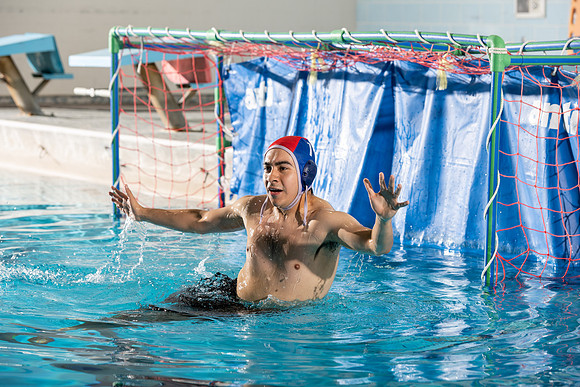 Swimming Pool fitness banner photoshoot.