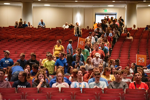 President and Sister Meredith welcome the incoming freshman with a heartfelt words and helpful advice.