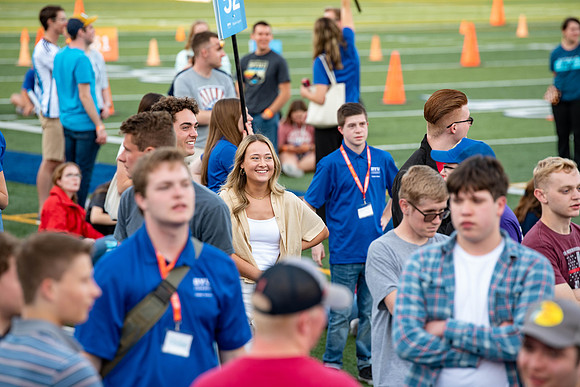 Students gather for a group photo to commerate Get Connected event.