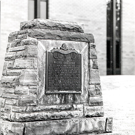 Ricks College historical landmark. 1988