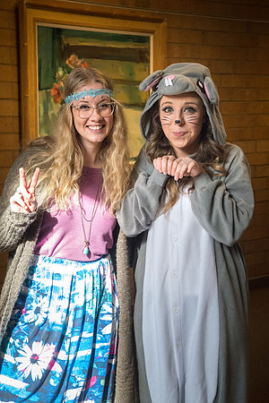 Students dress up for Halloween.